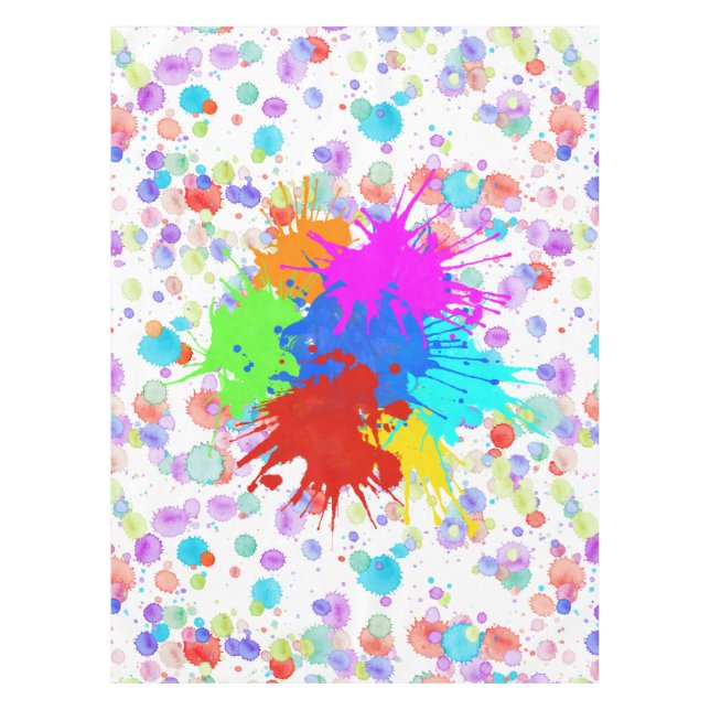 Mantel holiES - Splatter multicolor 1 + tu trasero. (Anverso)