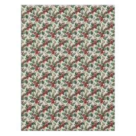 Mantel Holly Y Mistletoe En La Lino Faux Off-White