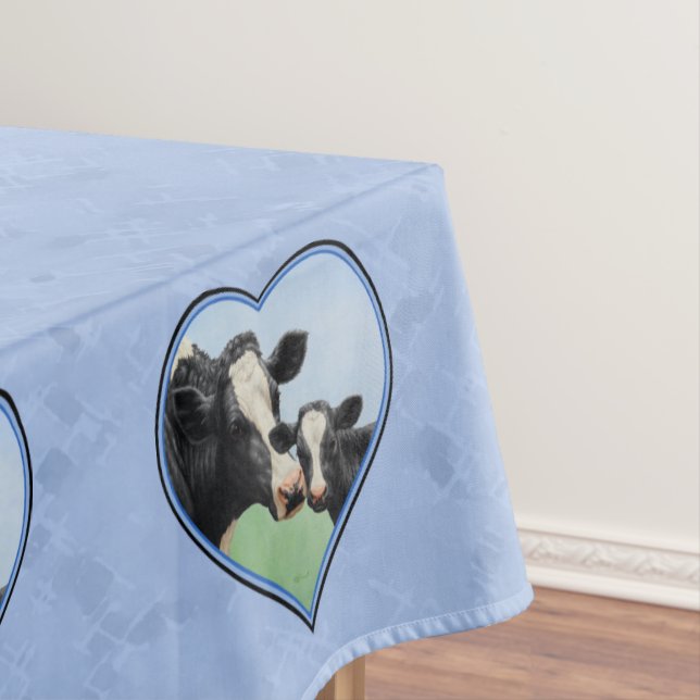 Mantel Holstein Cow y Corte Calf Blue Heart (In Situ)
