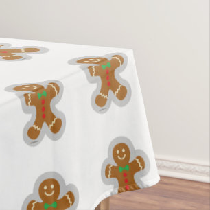 Mantel Hombre De Gingerbread Haciendo El Ángel En La Niev