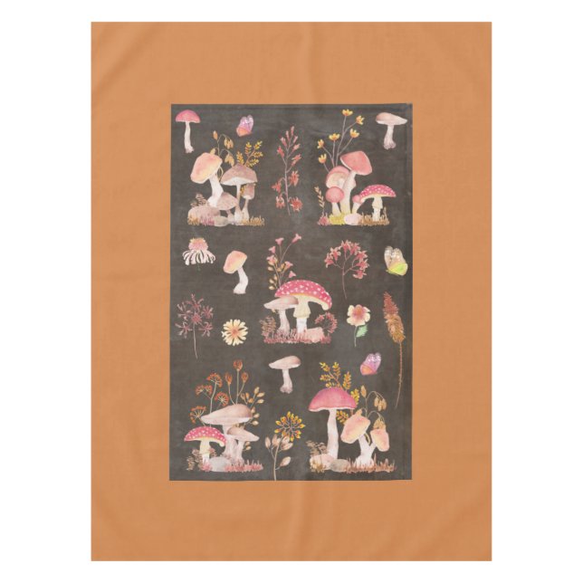Mantel Hongos y flores silvestres (Anverso)