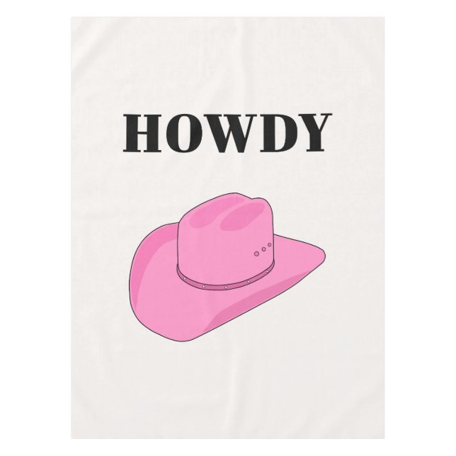 Mantel Howdy Cowboy Gorra Pink (Anverso)