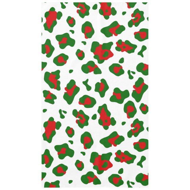Mantel huella animal leopardo de los navidades feos (Anverso)