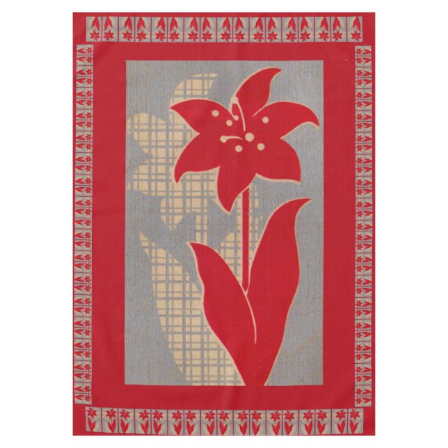 Mantel huella de flores y sombras (Anverso)