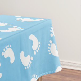 Mantel Huellas para bebés, pies para bebés, pasos, azul, 