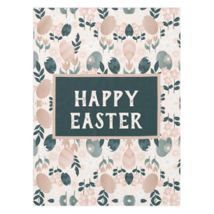 Mantel Huevo de Pascua Botánica de Boho Verde Sweet Peach