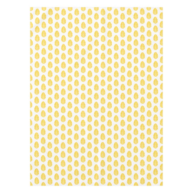 Mantel Huevo de Semana Santa Rústica Amarilla (Anverso)