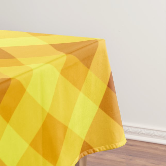 Mantel Huevo lindo Yolk Yellow Plaid Small Tableclol (In Situ)