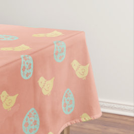 Mantel Huevos Elegantes de Pascua Vintage Melocotón Paste