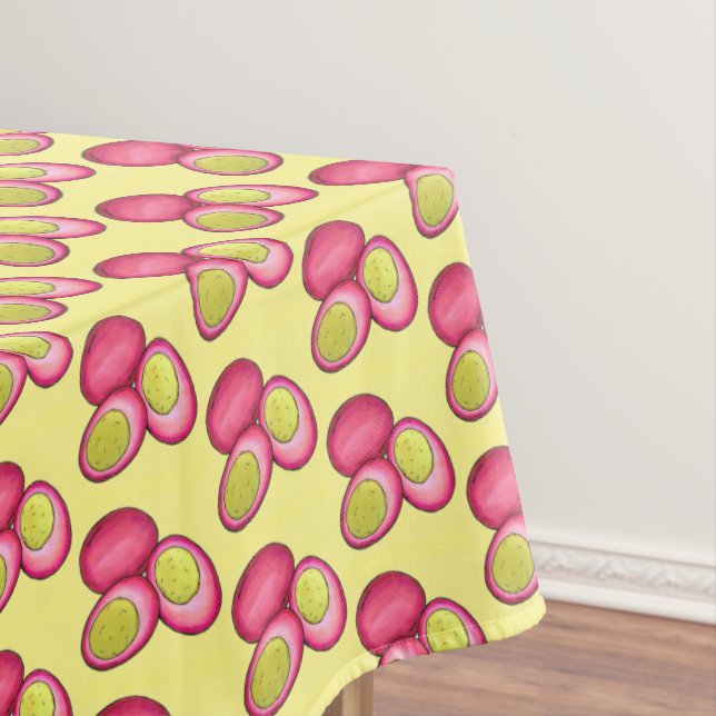 Mantel Huevos rojos de remolacha hervida dura de la comid (In Situ)