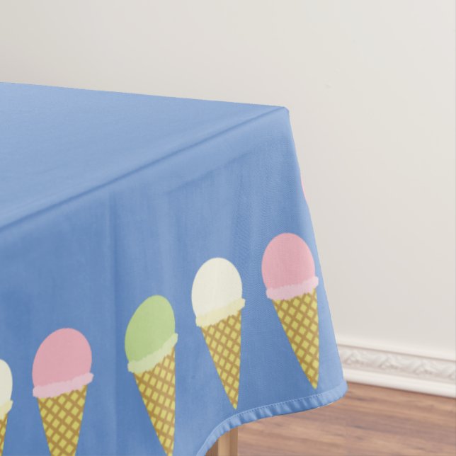 Mantel Ice Cream Cone Cute Primer Ropa De Mesa De Cumplea (In Situ)