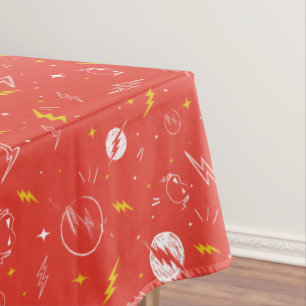 Mantel Icono de relámpago de Flash y patrón de garabatos
