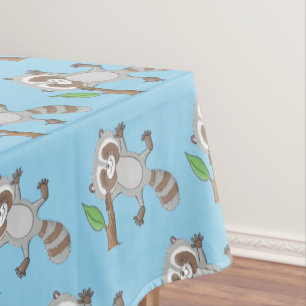 Mantel Ilustracion de bebé de raccoon feliz lindo