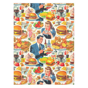 Mantel Ilustracion de Comics Alimentarios de la Vieja déc