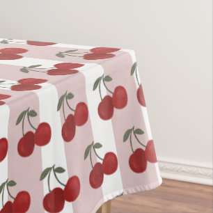 Mantel Ilustración de Dos Cerezas Rojas Arte de Frutas
