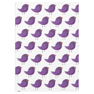 Mantel Ilustración de pajarito morado lindo