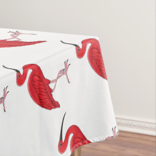 Mantel Ilustracion de pájaro ibis de escarlata personaliz