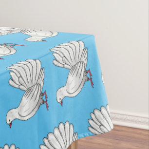 Mantel Ilustracion de personalizado de ave de paloma silv