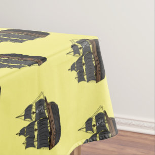 Mantel Ilustracion de personalizado de buques piratas