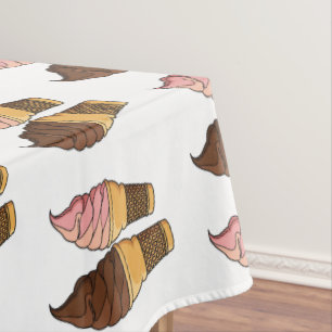 Mantel Ilustracion de personalizado de helado de cono