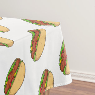 Mantel Ilustracion de personalizado de hot dog