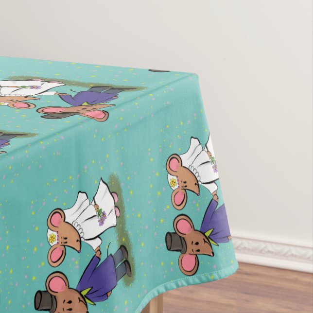 Mantel Ilustracion de personalizado de pareja de ratones (In Situ)