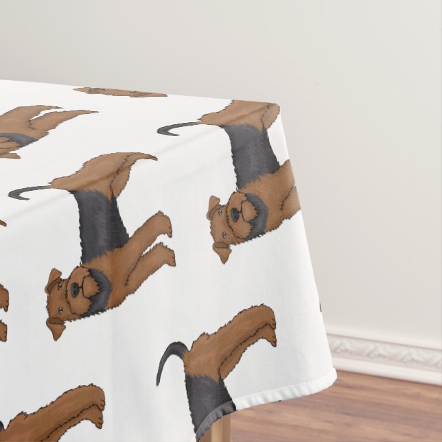 Mantel Ilustracion de personalizado de perro Airedale ter (In Situ)