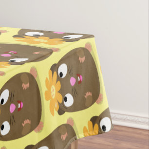 Mantel Ilustracion de personalizado feliz de conejillo de