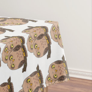 Mantel Ilustracion de trío de búho lindo