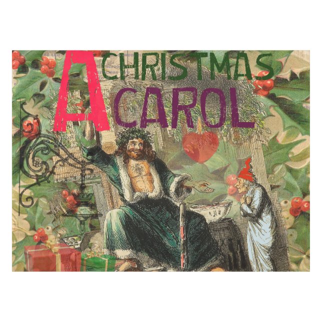 Mantel Ilustración del Fantasma de la Navidad Presente Sc (Frente (Horizontal))