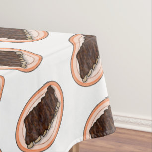 Mantel Ilustracion personalizado de costillas cortas