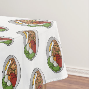 Mantel Ilustracion personalizado de fideos