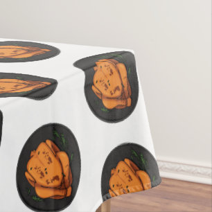 Mantel Ilustracion personalizado de pollo asado