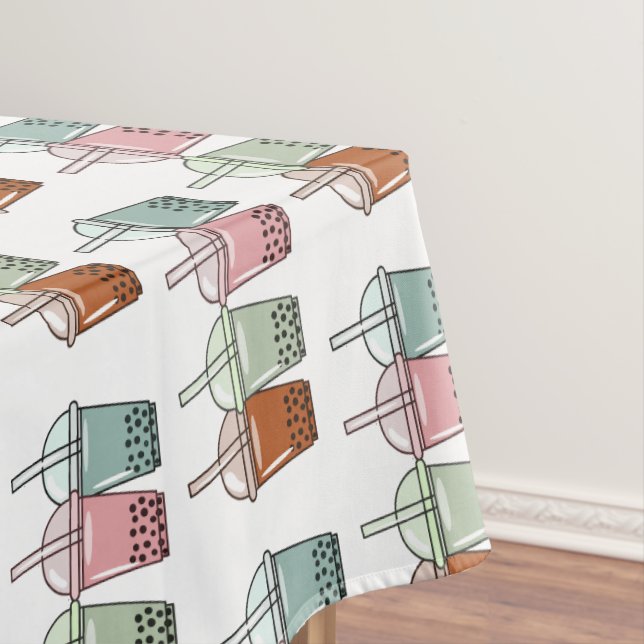 Mantel Ilustracion personalizado de té de burbujas (In Situ)