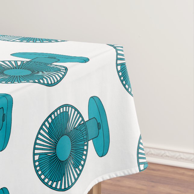 Mantel Ilustracion personalizado de ventilador (In Situ)
