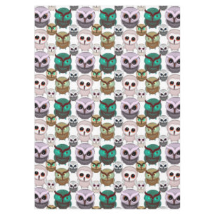Mantel Ilustraciones de Patrón de Búhos Adorables