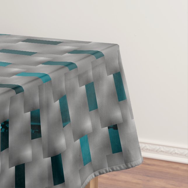 Mantel Imagen cian bajo placas grises, formas rectangular (In Situ)