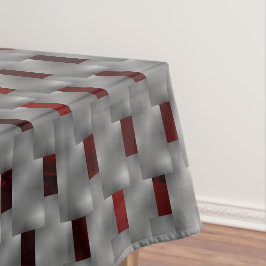 Mantel Imagen roja bajo placas grises, formas rectangular
