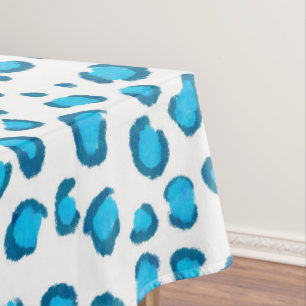 Mantel Impresión de animales con motivos azul Leopardo m