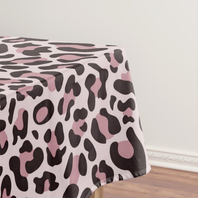 Mantel Impresión de Leopardo de Oro Rosa (In Situ)