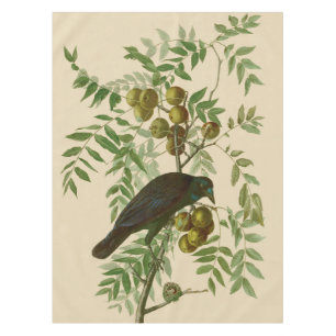 Mantel Impresión de pájaro Grackle púrpura de Audubon Vin