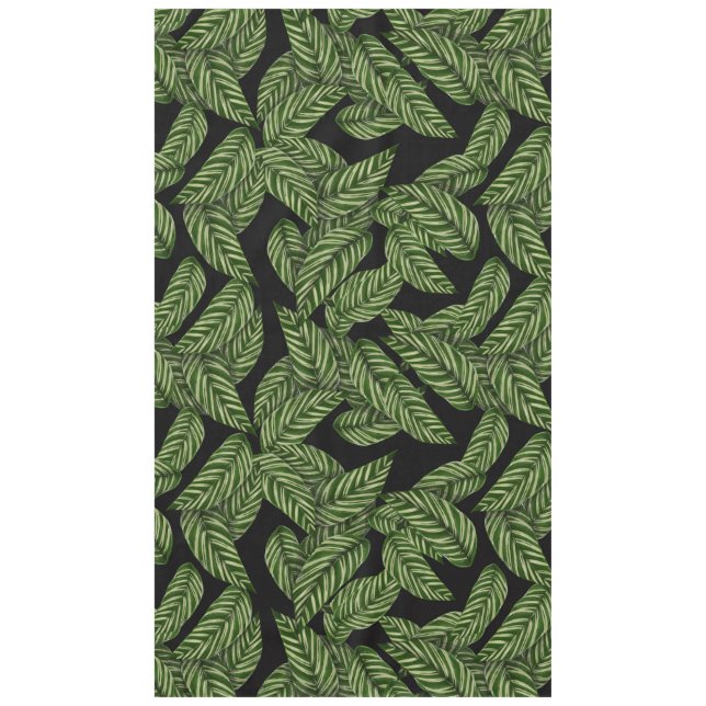 Mantel Impresión de planta de hojas tropicales modernas (Anverso)