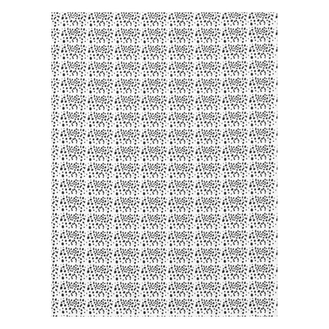 Mantel Impresión de puntos dálmatas (Anverso)