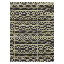 Mantel Impresión de tela de barro africana de color negro