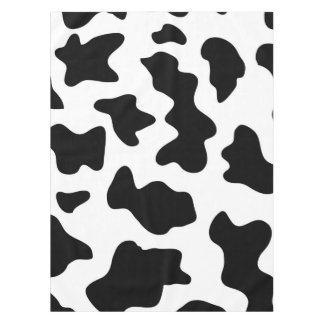 Mantel impresión de vacas lecheras en blanco y negro