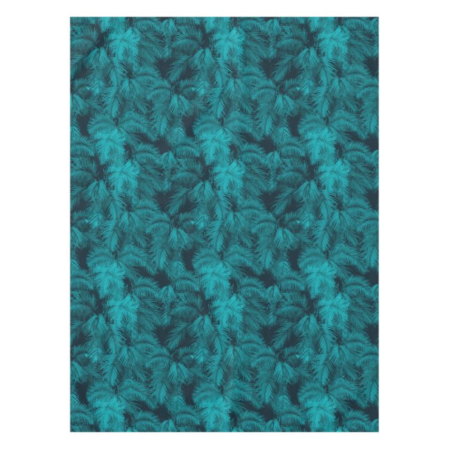 Mantel Impresión tropical hawaiana de Makana Palms (Anverso)