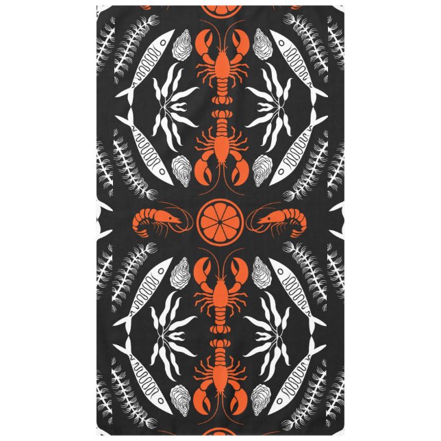 Mantel Impresiones de estilo Art Deco de marisco (Anverso)