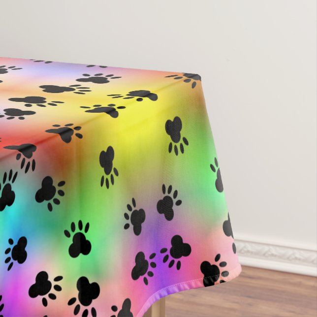 Mantel Impresiones de perros con arco iris (In Situ)