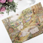 Mantel Individual Beatrix Potter Cute Peter y sus amigos<br><div class="desc">Estos personajes favoritos de las historias de Beatriz Potter son favoritos de los más pequeños. Esta imagen cuenta con un jardín inglés en medio de un entorno forestal con muchos amigos y vecinos de Peter. Jemima Pudleduck,  Flopsy Mopsy,  Cottontail y muchos otros harán de la comida un placer.</div>