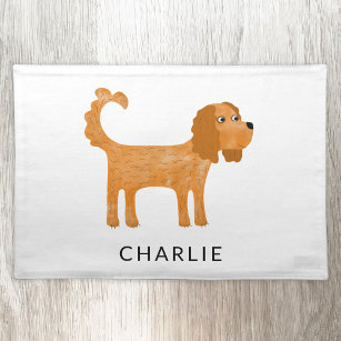 Mantel Individual Cavalier King Charles Spaniel Dog Personalizado